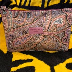 EUC Etro Paisley Clutch Bag - Multicolor